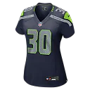 Zennovawear Cam Akers Seattle Seahawks Women's Team Game Jersey - College Navy
