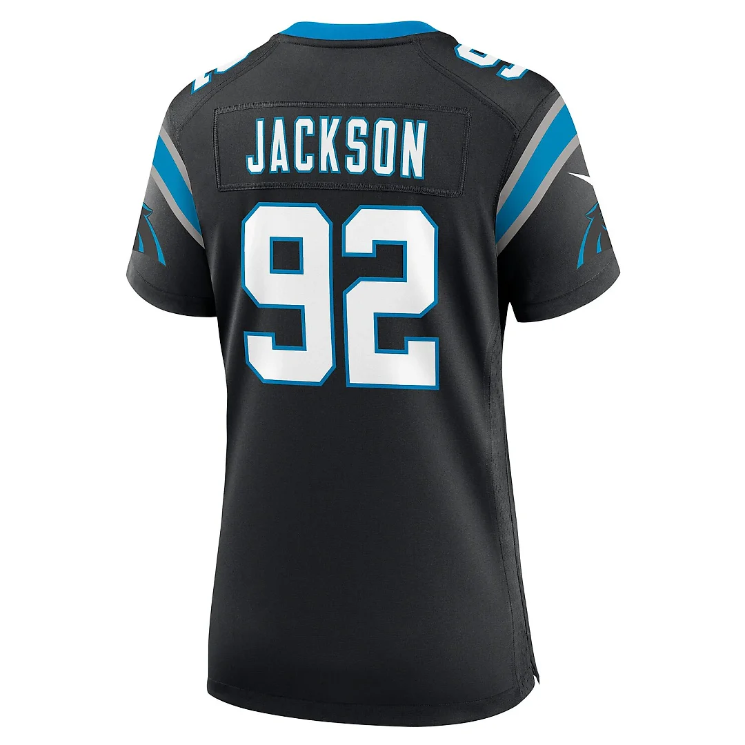 Zennovawear Cam Jackson Carolina Panthers Women's Team Game Jersey - Black