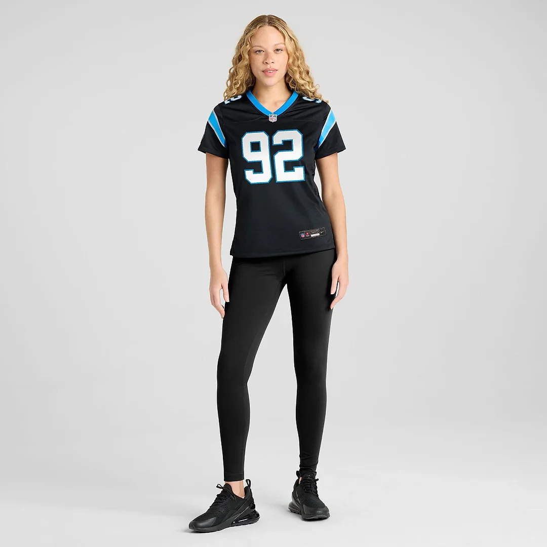 Zennovawear Cam Jackson Carolina Panthers Women's Team Game Jersey - Black