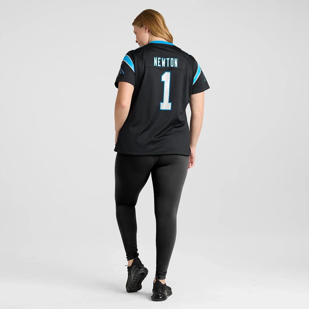 Zennovawear Cam Newton Carolina Panthers Women's Team Retired Game Jersey - Black