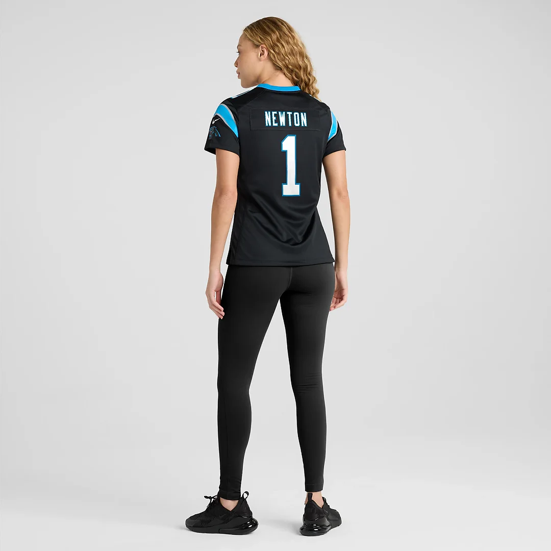 Zennovawear Cam Newton Carolina Panthers Women's Team Retired Game Jersey - Black