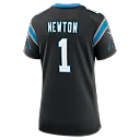 Zennovawear Cam Newton Carolina Panthers Women's Team Retired Game Jersey - Black