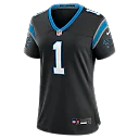 Zennovawear Cam Newton Carolina Panthers Women's Team Retired Game Jersey - Black