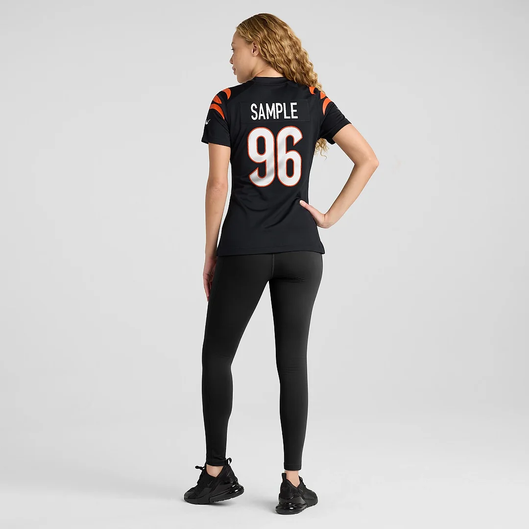 Zennovawear Cam Sample Cincinnati Bengals Women's Game Jersey - Black