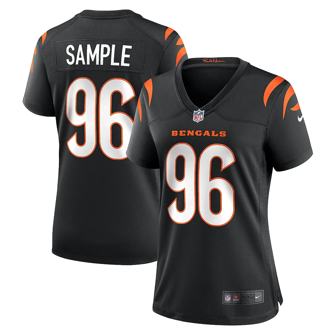 Zennovawear Cam Sample Cincinnati Bengals Women's Game Jersey - Black