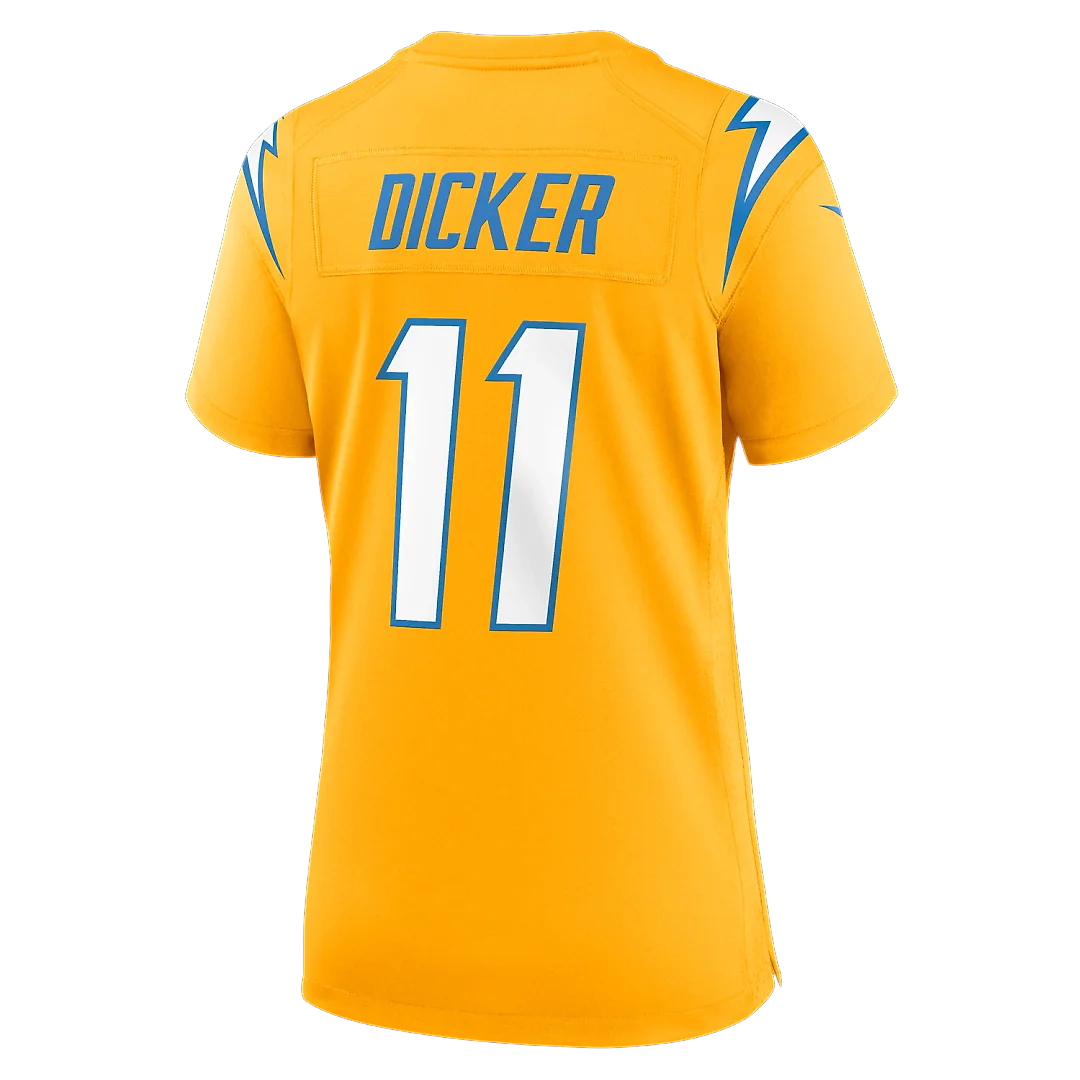 Zennovawear Cameron Dicker Los Angeles Chargers Women's Alternate Game Jersey - Gold