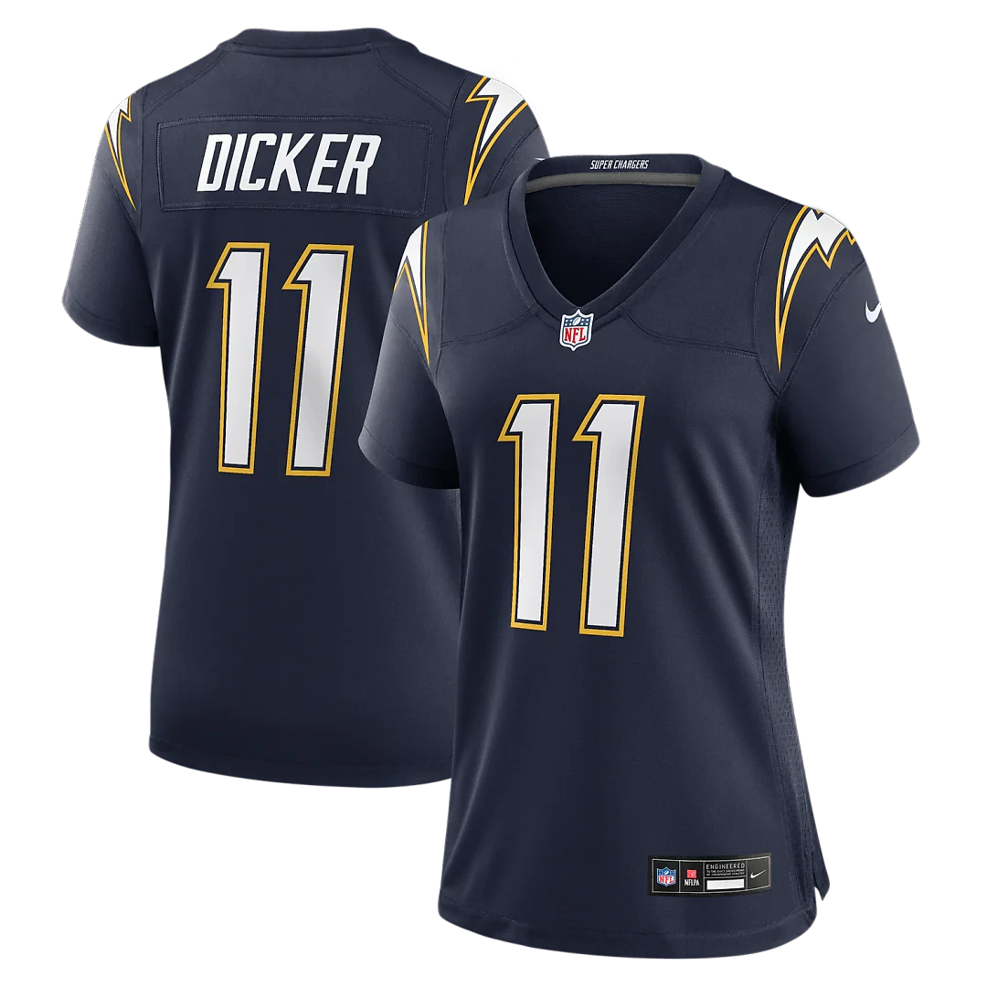 Zennovawear Cameron Dicker Los Angeles Chargers Women's Alternate Game Jersey - Navy