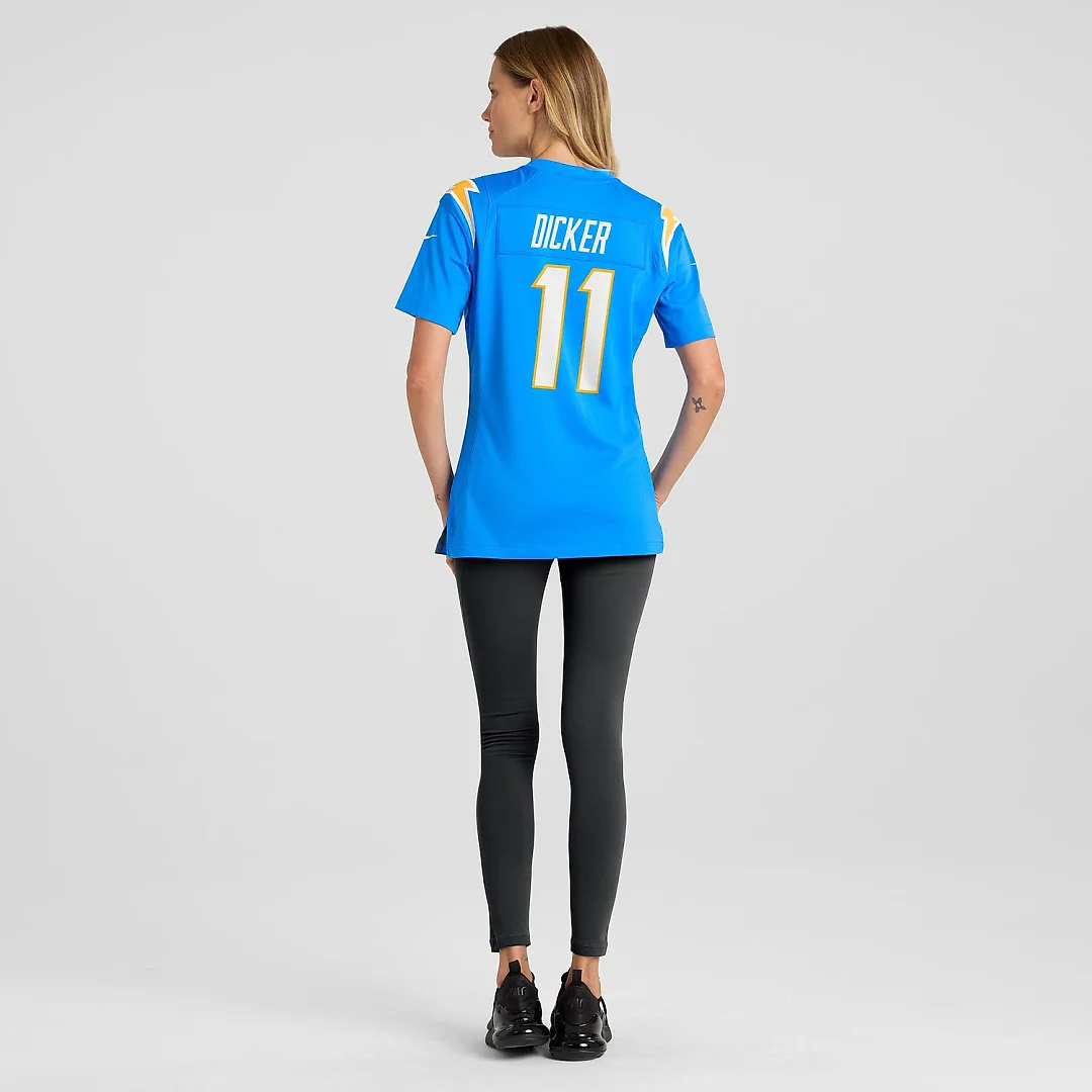 Zennovawear Cameron Dicker Los Angeles Chargers Women's Game Jersey - Powder Blue