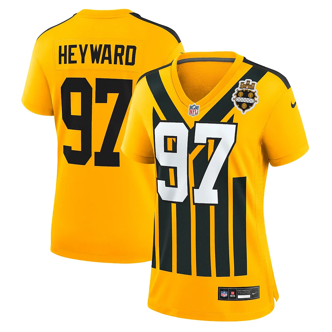 Zennovawear Cameron Heyward Pittsburgh Steelers Women's Alternate 1933 Throwback Game Jersey - Gold