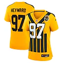 Zennovawear Cameron Heyward Pittsburgh Steelers Women's Alternate 1933 Throwback Game Jersey - Gold