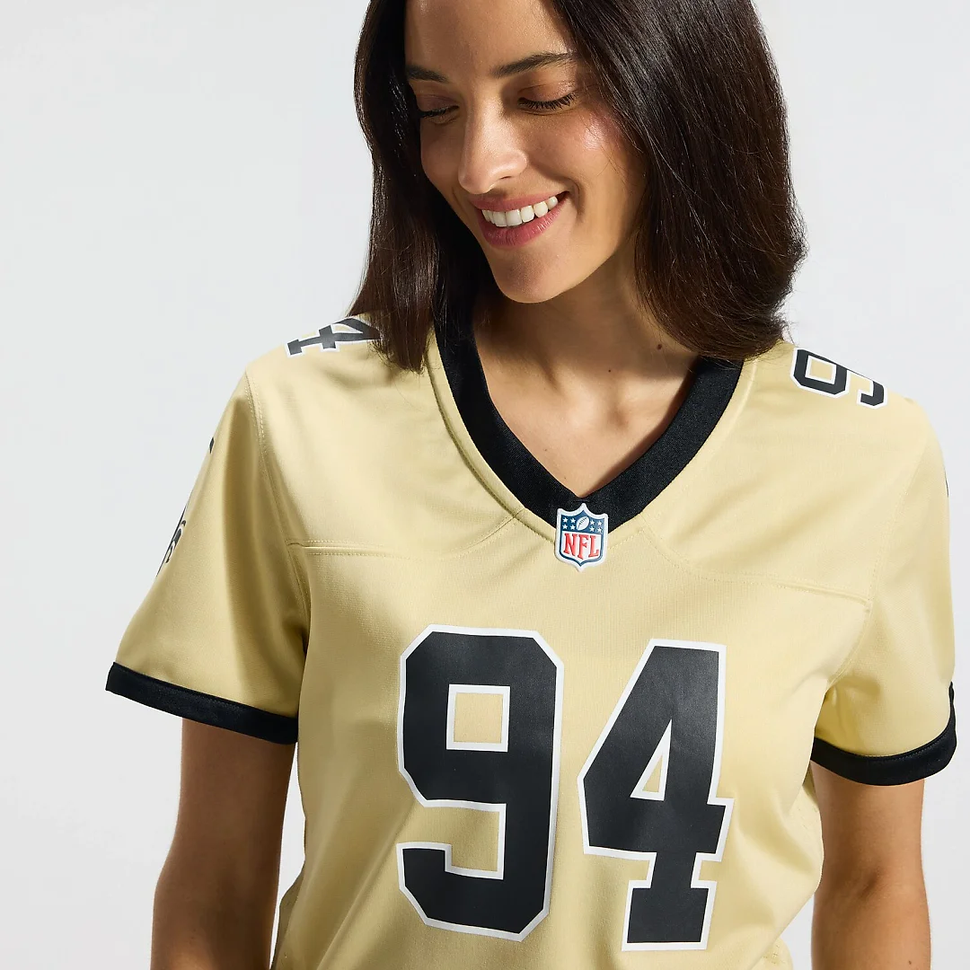 Zennovawear Cameron Jordan New Orleans Saints Women's Gameday Golds Alternate Game Player Jersey - Gold