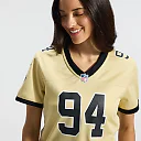 Zennovawear Cameron Jordan New Orleans Saints Women's Gameday Golds Alternate Game Player Jersey - Gold