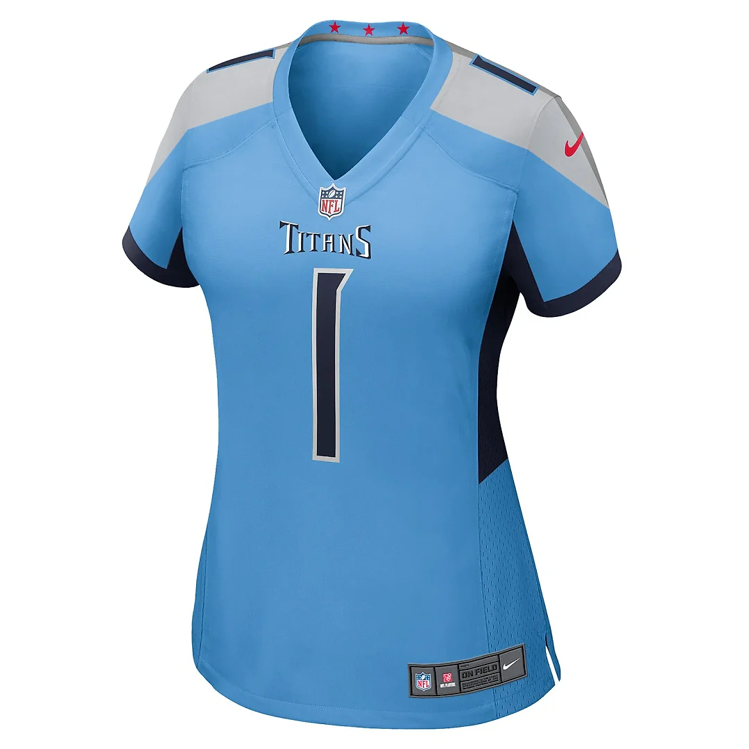 Zennovawear Cameron Ward Tennessee Titans Women's Team Game Jersey - Light Blue