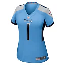 Zennovawear Cameron Ward Tennessee Titans Women's Team Game Jersey - Light Blue
