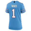 Zennovawear Cameron Ward Tennessee Titans Women's Game Jersey - Light Blue