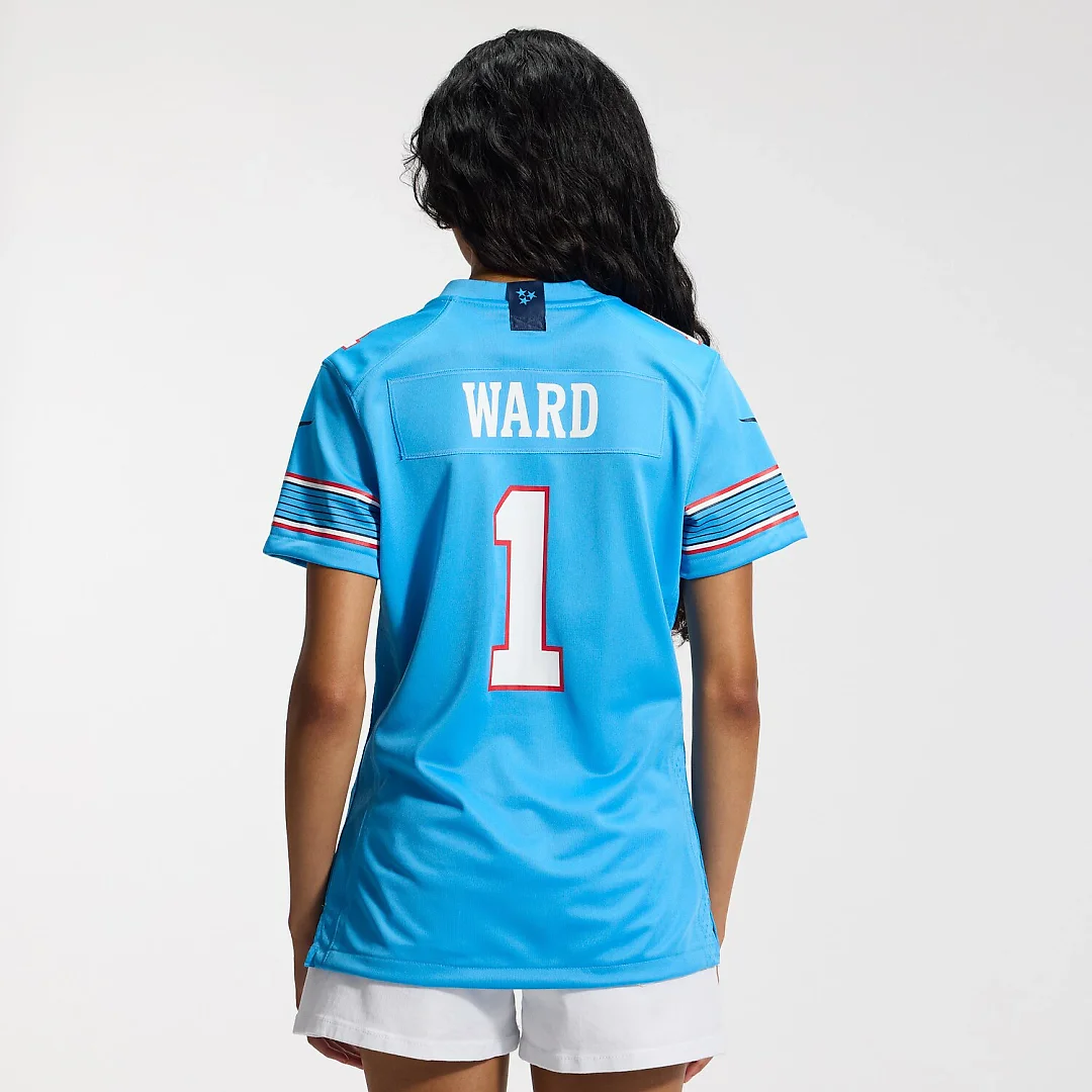 Zennovawear Cameron Ward Tennessee Titans Women's Game Jersey - Light Blue
