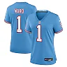 Zennovawear Cameron Ward Tennessee Titans Women's Alternate Oilers Throwback Game Jersey - Light Blue