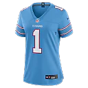 Zennovawear Cameron Ward Tennessee Titans Women's Game Jersey - Light Blue