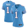 Zennovawear Cameron Ward Tennessee Titans Women's Game Jersey - Light Blue