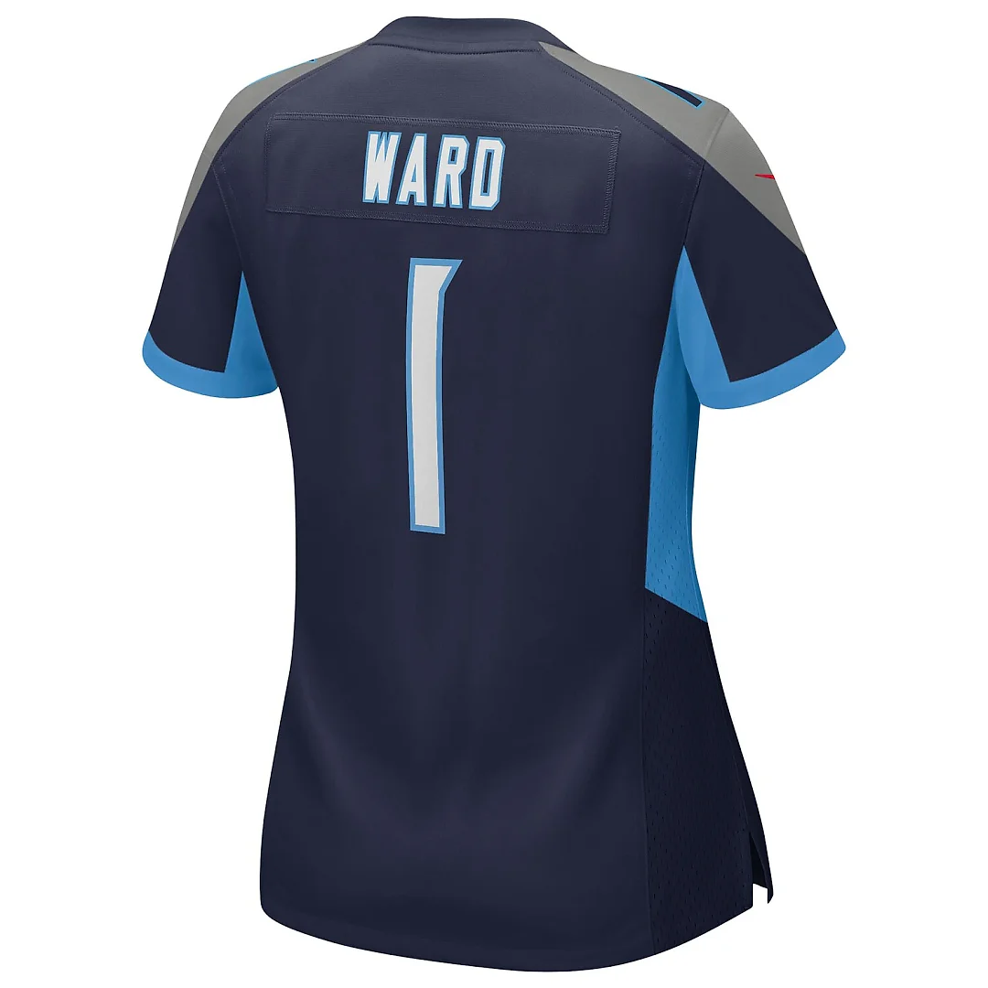 Zennovawear Cameron Ward Tennessee Titans Women's Alternate Game Jersey - Navy