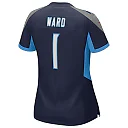 Zennovawear Cameron Ward Tennessee Titans Women's Alternate Game Jersey - Navy