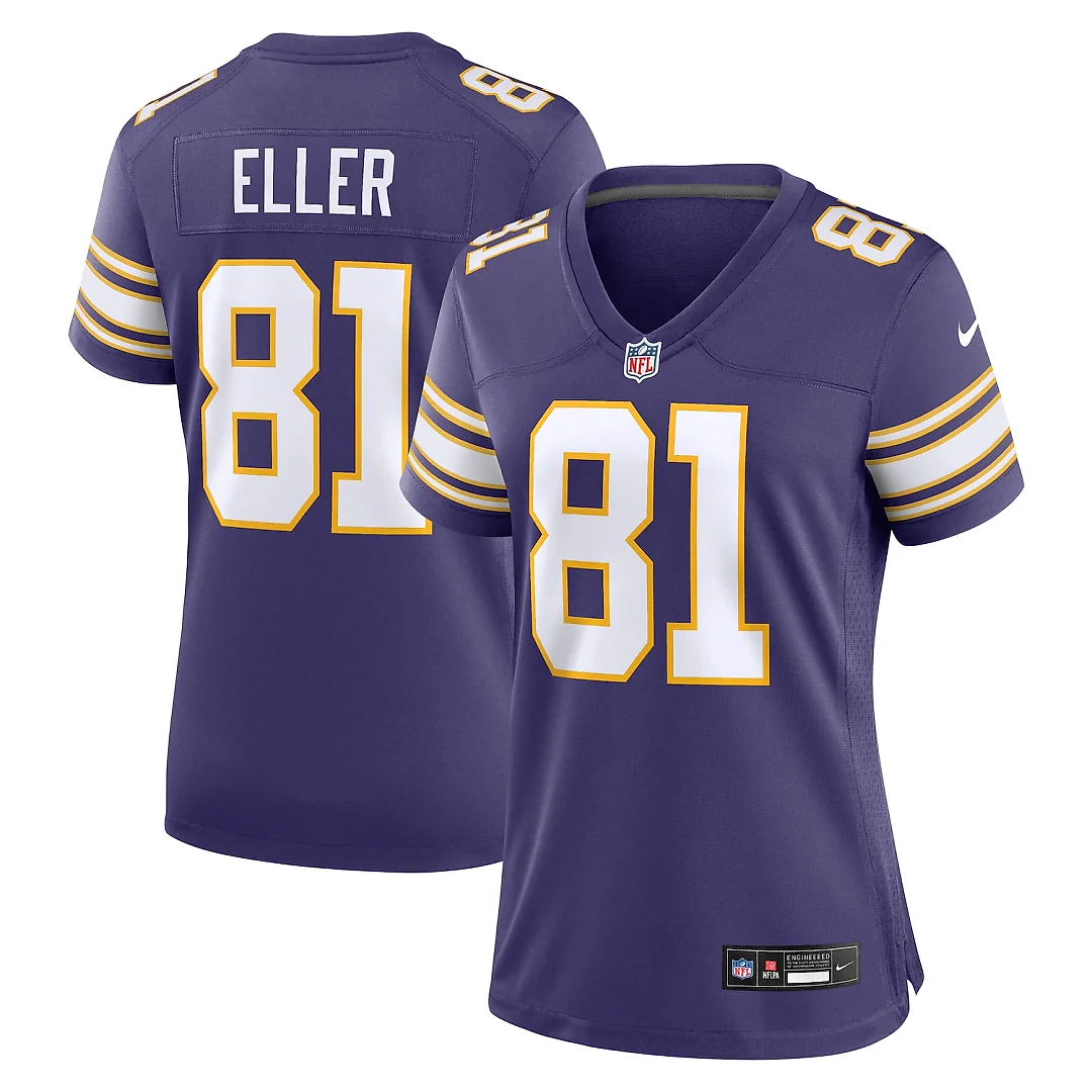 Zennovawear Carl Eller Minnesota Vikings Women's Classic Retired Player Jersey - Purple