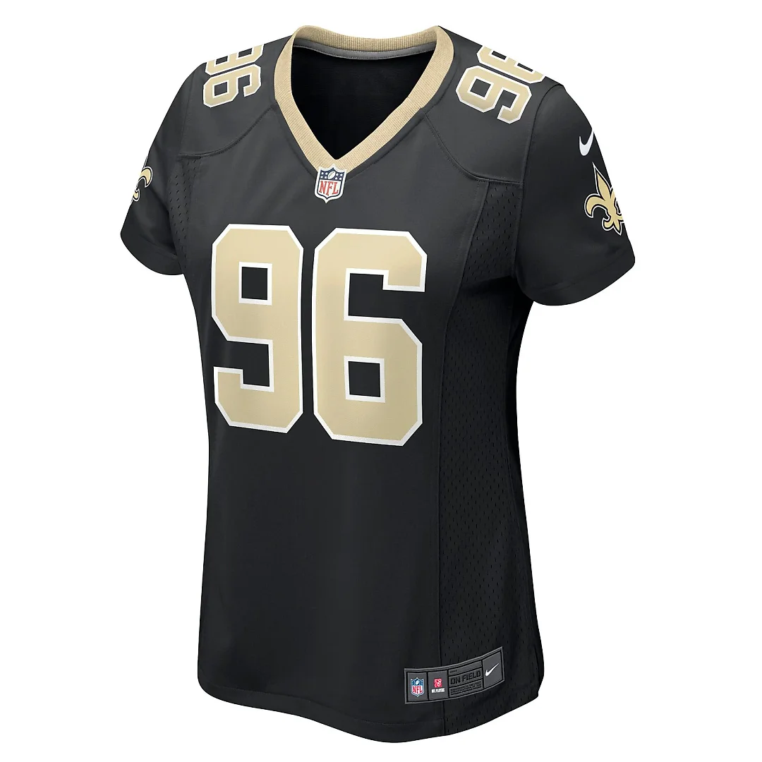 Zennovawear Carl Granderson New Orleans Saints Women's Game Jersey - Black