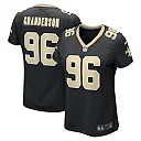 Zennovawear Carl Granderson New Orleans Saints Women's Game Jersey - Black