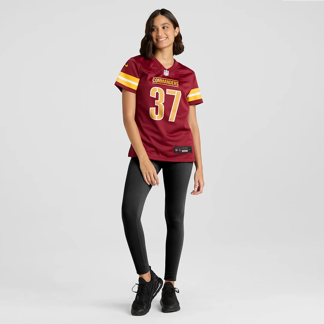 Zennovawear Car'lin Vigers Washington Commanders Women's Team Game Jersey - Burgundy