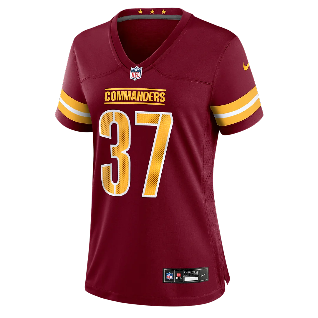 Zennovawear Car'lin Vigers Washington Commanders Women's Team Game Jersey - Burgundy