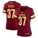 Zennovawear Car'lin Vigers Washington Commanders Women's Team Game Jersey - Burgundy
