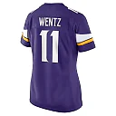 Zennovawear Carson Wentz Minnesota Vikings Women's Team Game Jersey - Purple
