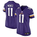 Zennovawear Carson Wentz Minnesota Vikings Women's Team Game Jersey - Purple