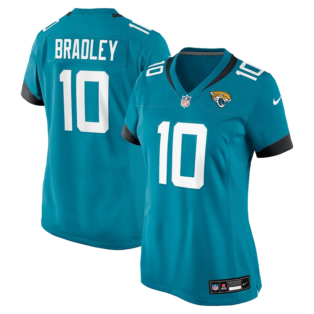 Zennovawear Carter Bradley Jacksonville Jaguars Women's Team Game Jersey - Teal