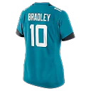 Zennovawear Carter Bradley Jacksonville Jaguars Women's Team Game Jersey - Teal
