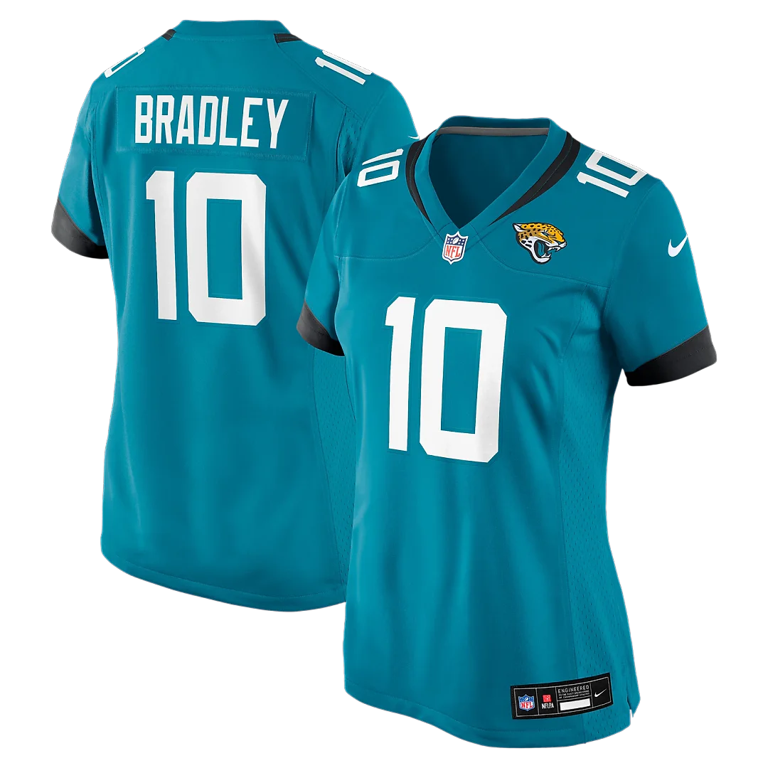Zennovawear Carter Bradley Jacksonville Jaguars Women's Team Game Jersey - Teal