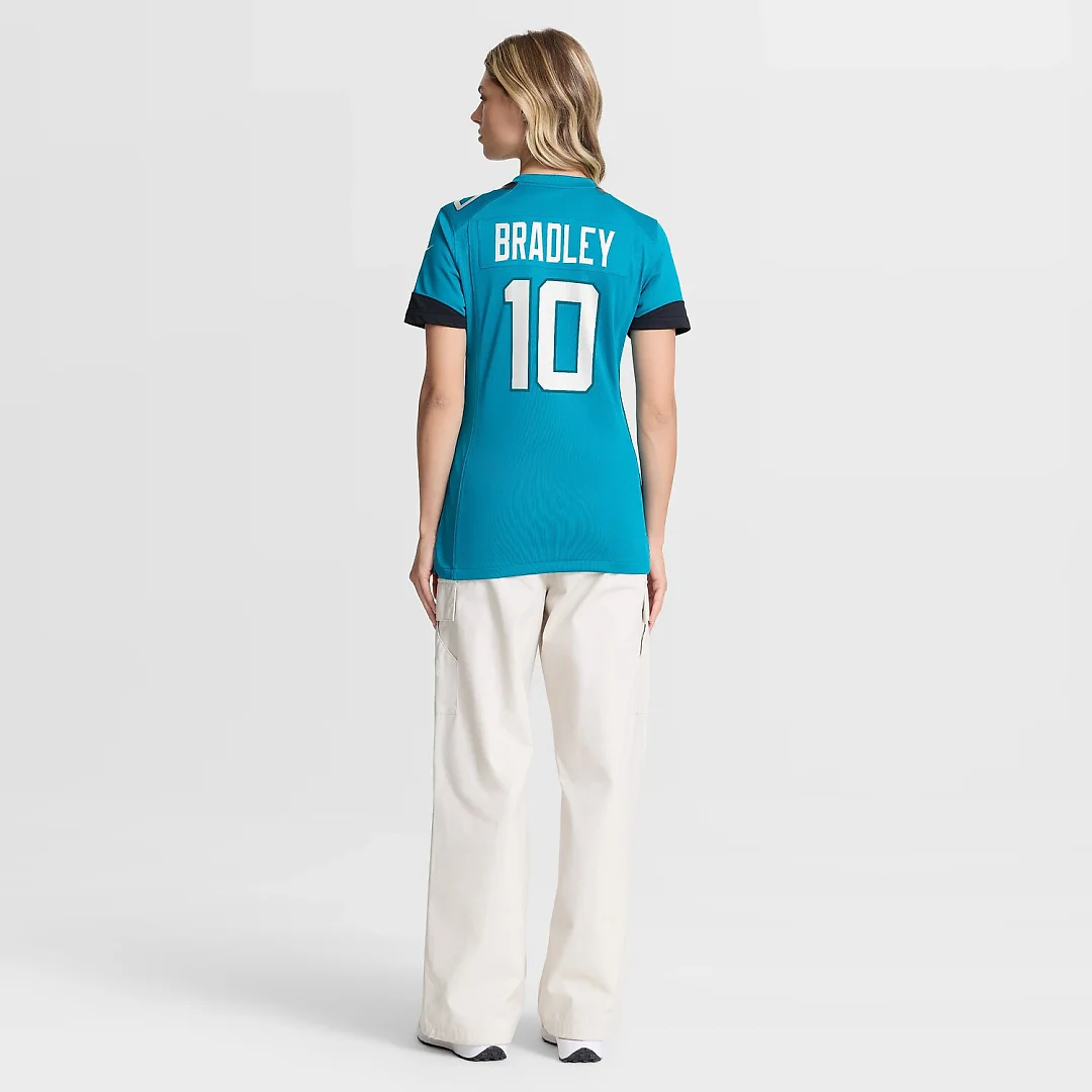 Zennovawear Carter Bradley Jacksonville Jaguars Women's Team Game Jersey - Teal