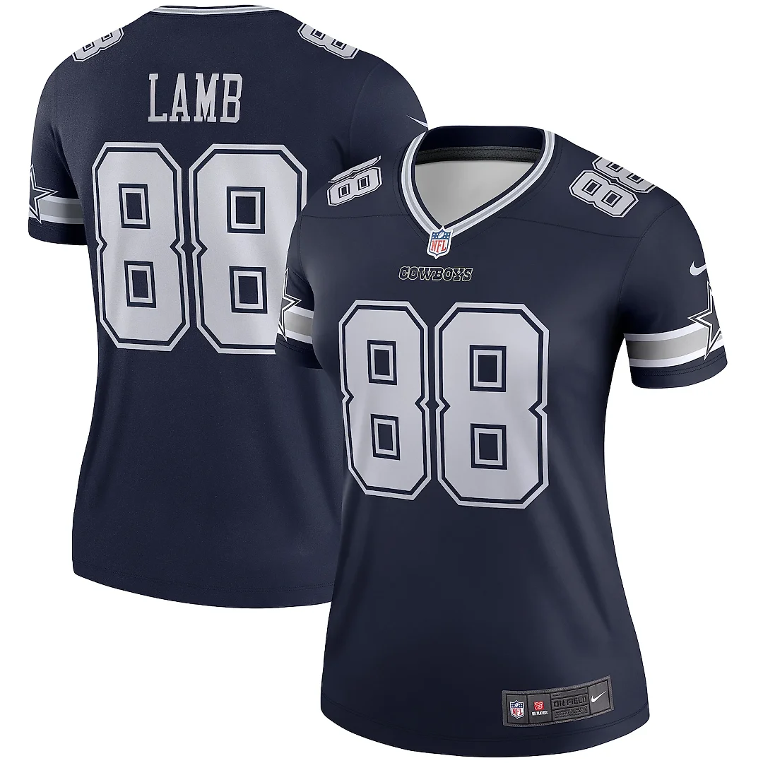 Zennovawear CeeDee Lamb Dallas Cowboys Women's Legend Player Performance Top - Navy