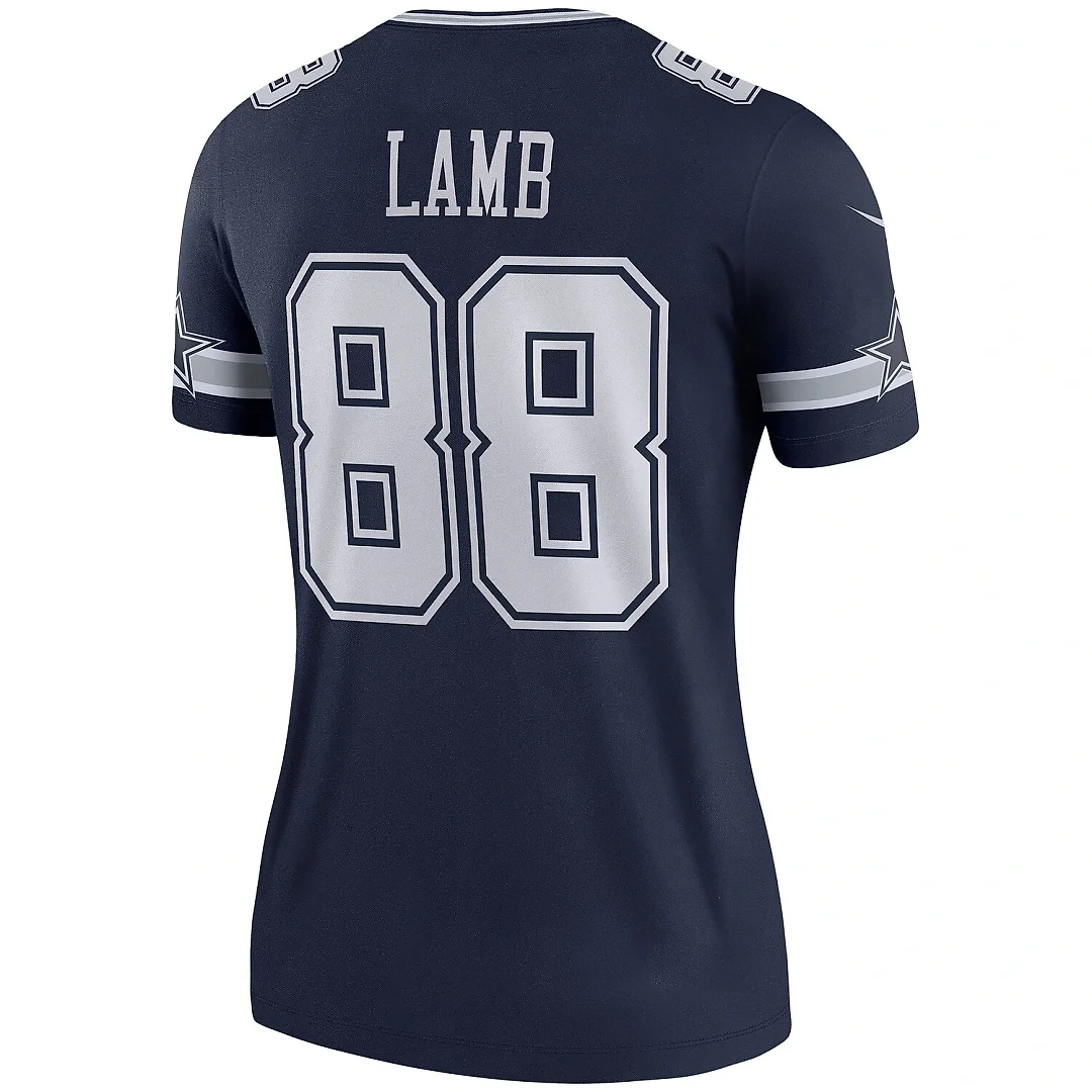 Zennovawear CeeDee Lamb Dallas Cowboys Women's Legend Player Performance Top - Navy