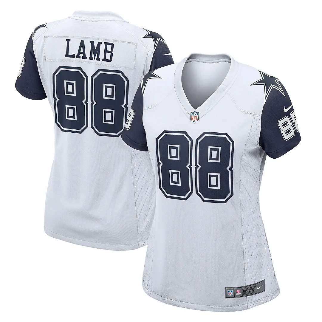 Zennovawear CeeDee Lamb Dallas Cowboys Women's 2nd Alternate Game Jersey - White