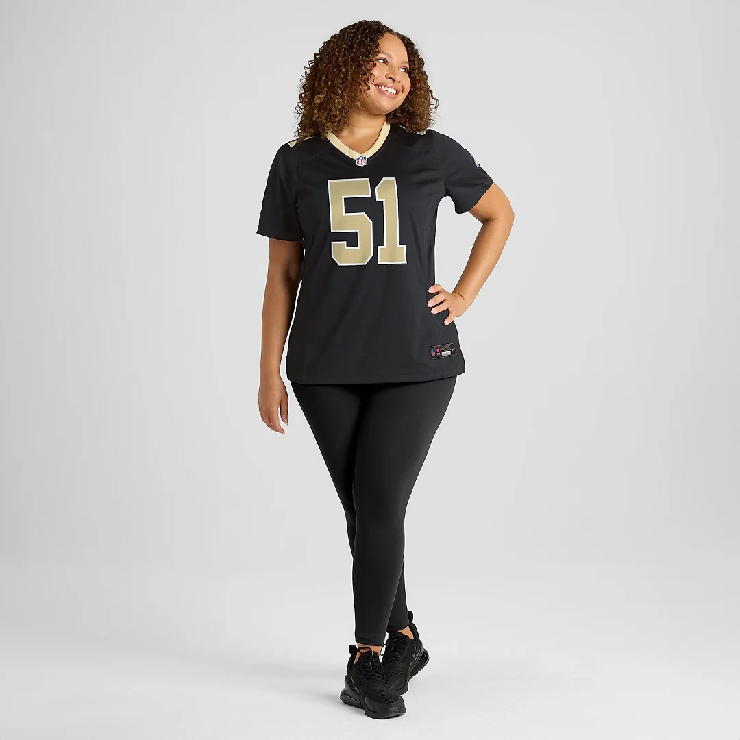 Zennovawear Cesar Ruiz New Orleans Saints Women's Game Jersey - Black