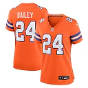 Zennovawear Champ Bailey Denver Broncos Women's Mile High Collection 1977 Throwback Retired Player Game Jersey - Orange