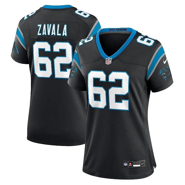 Zennovawear Chandler Zavala Carolina Panthers Women's Game Jersey - Black