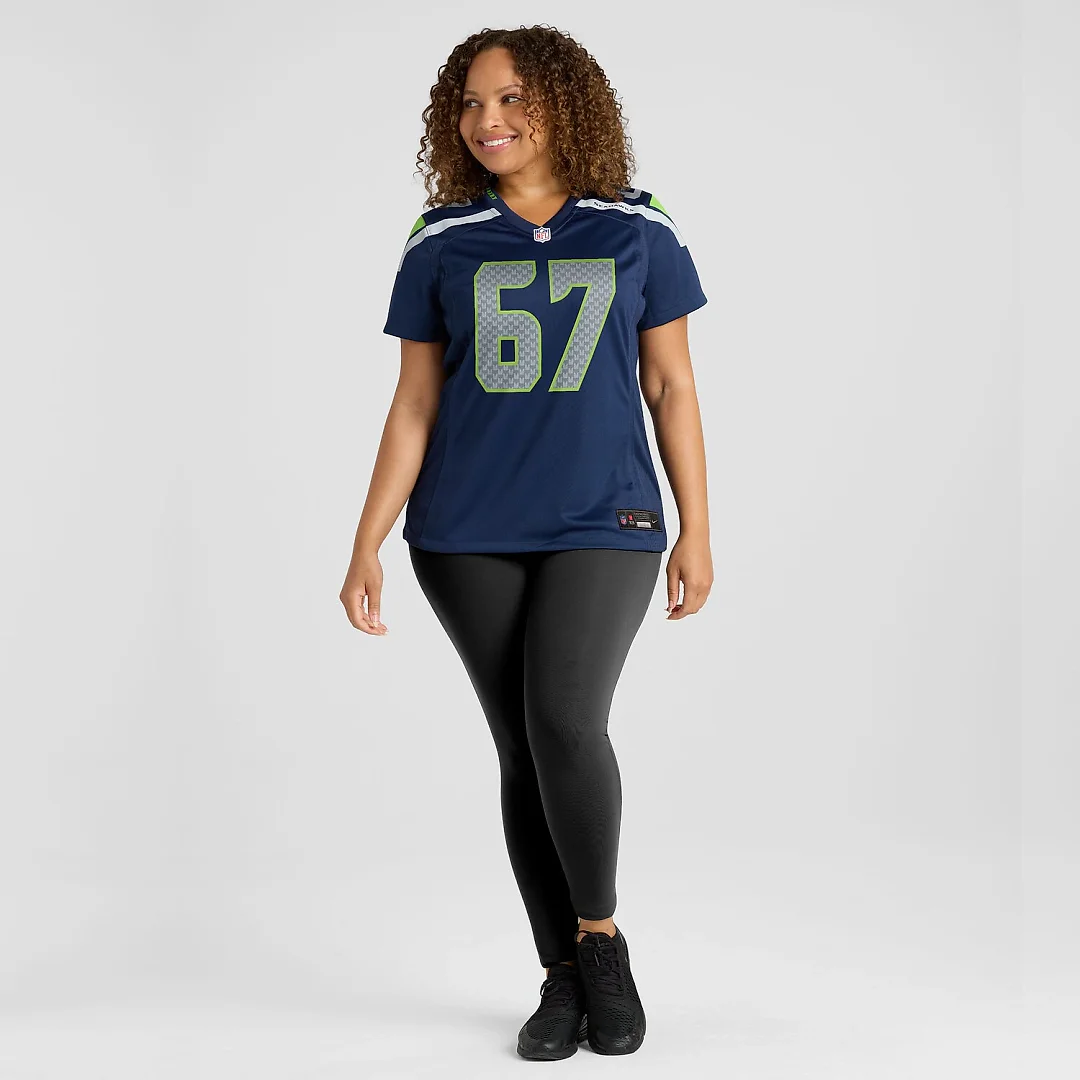 Zennovawear Charles Cross Seattle Seahawks Women's Team Game Jersey - College Navy