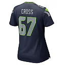 Zennovawear Charles Cross Seattle Seahawks Women's Team Game Jersey - College Navy