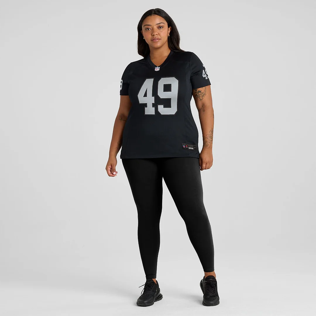 Zennovawear Charles Snowden Las Vegas Raiders Women's Team Game Jersey - Black
