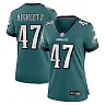 Zennovawear Charley Hughlett Philadelphia Eagles Women's Team Game Jersey - Midnight Green
