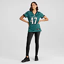Zennovawear Charley Hughlett Philadelphia Eagles Women's Team Game Jersey - Midnight Green