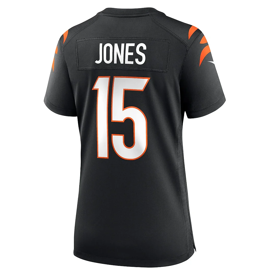Zennovawear Charlie Jones Cincinnati Bengals Women's Team Game Jersey - Black