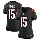 Zennovawear Charlie Jones Cincinnati Bengals Women's Team Game Jersey - Black